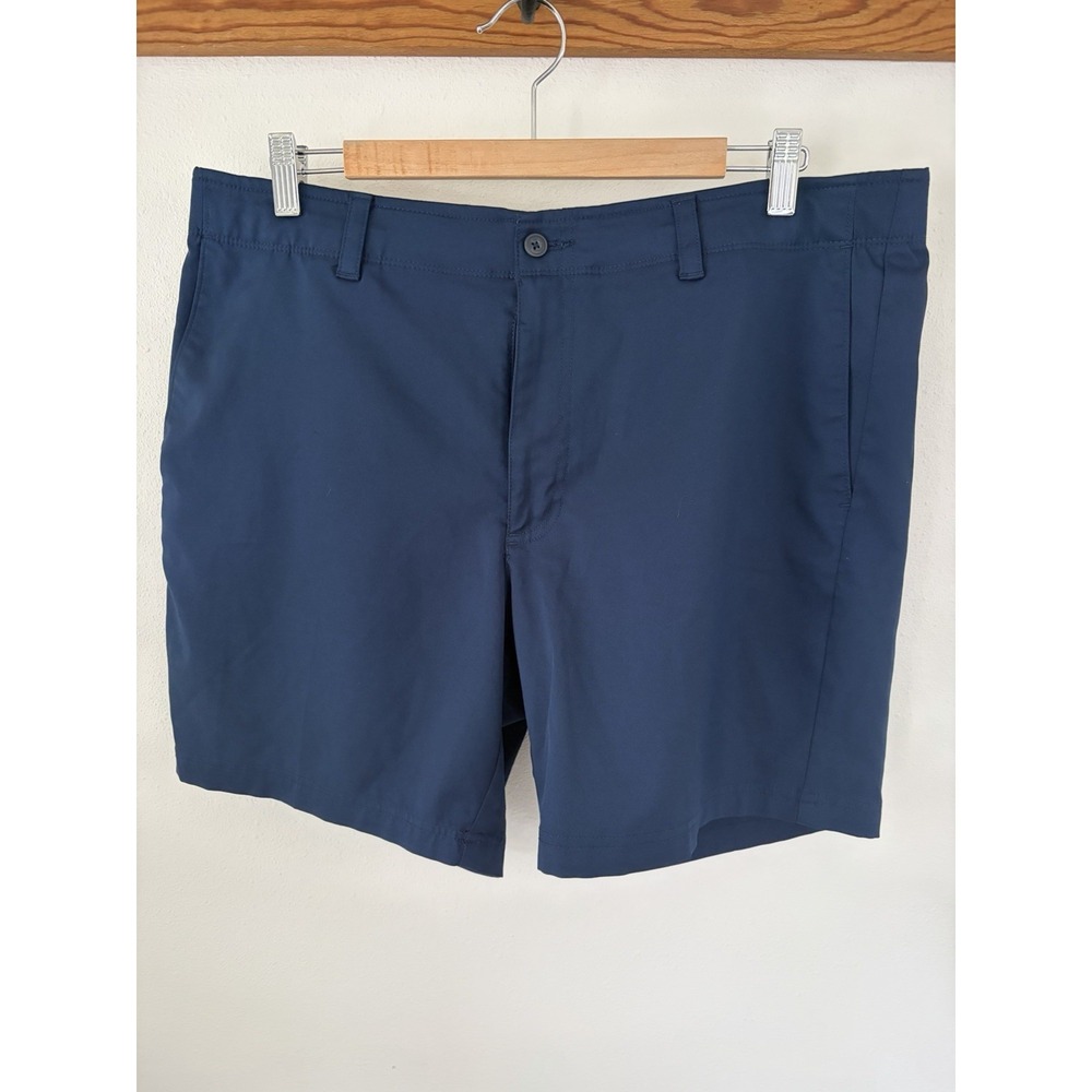 PGA Champions Tour Men's Golf Shorts Navy Blue Size 38 Polyester‎ 10 Inseam EUC
